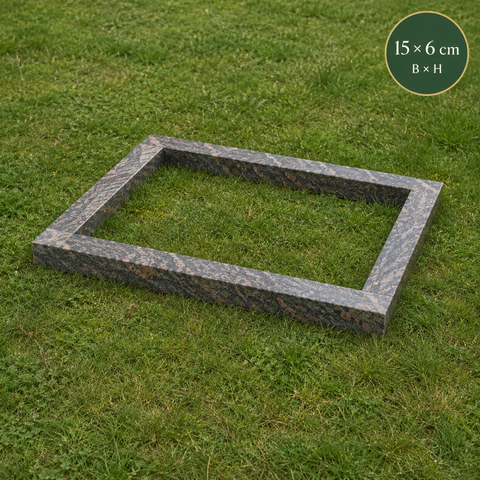 Grabeinfassung aus Granit Himalaya – Profil 15 × 6 cm