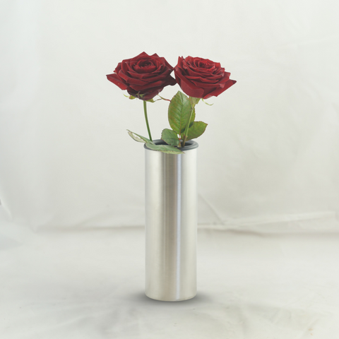 Grave vase Tube made of stainless steel – cylindrical, various colors