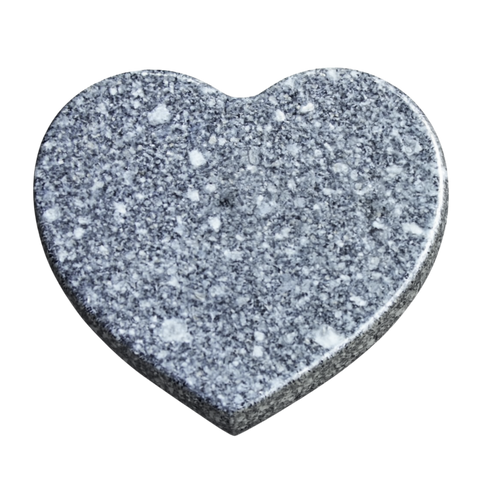 Heart plate made of granite various types of granite