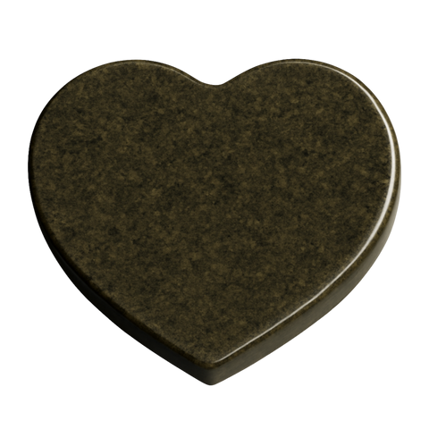 Heart plate made of granite various types of granite