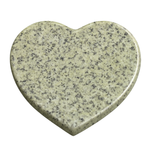 Heart plate made of granite various types of granite