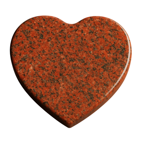 Heart plate made of granite various types of granite
