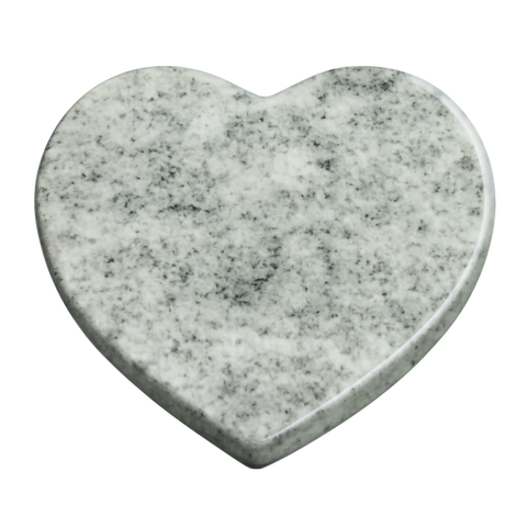 Heart plate made of granite various types of granite