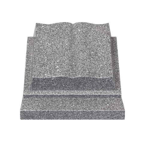 Liegestein "offenes Buch auf Grabplatte"