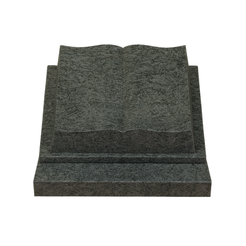 Liegestein "offenes Buch auf Grabplatte"