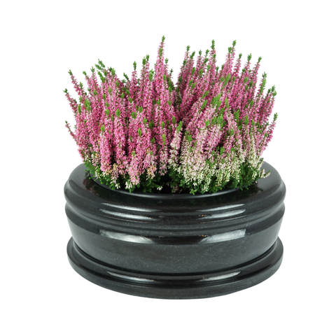 Grabschale Exklusiv Grande XL aus Granit – 40cm Ø außen, 27 cm Ø innen, 18 cm hoch, poliert & würdevoll