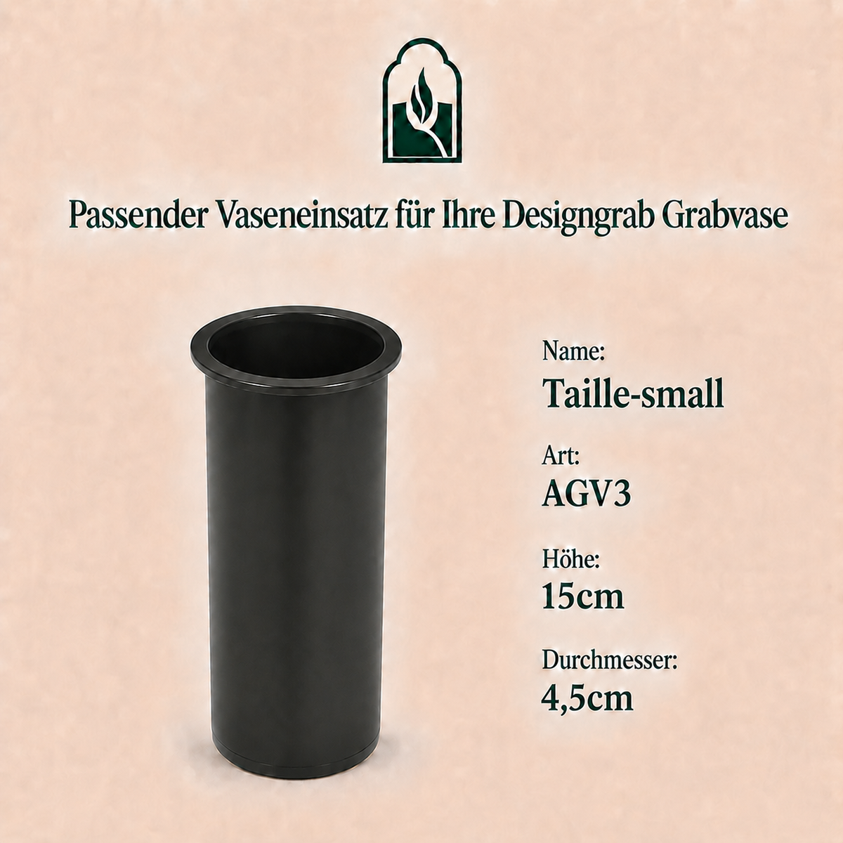 Einsatz für Grabvasen – Designgrab
